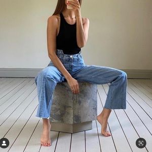AGOLDE Pieced Angle Straight Jeans